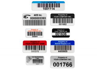 Permanent White or Silver Asset Tags